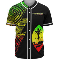 Guam Custom Personalized Baseball Shirt - Flash Style Reggae Unisex Reggae - Polynesian Pride