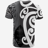 Guam T Shirt Micronesian Maori Pattern Style White - Polynesian Pride