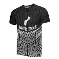 Guam Polynesian Custom T Shirt Black Pride Map and Seal Unisex Black - Polynesian Pride