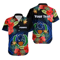 Custom Pohnpei State Matching Dress and Hawaiian Shirt Polynesian Hibiscus Flowers LT14 - Polynesian Pride