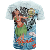 Hawaii T Shirt Polynesian Girls With Shark - Polynesian Pride