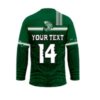(Custom Text And Number) Hawaii Football Hockey Jersey Kakau Rainbow Warriors Helmet Go Bows LT14 - Polynesian Pride