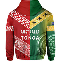 Australia and Tonga Zip Hoodie Version Special LT13 - Polynesian Pride