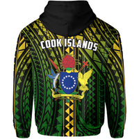 Cook Islands Zip Hoodie Polynesian Pattern Stars LT13 - Polynesian Pride