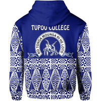 TOLOA Zip Hoodie Tupou College Tonga Pattern LT13 - Polynesian Pride
