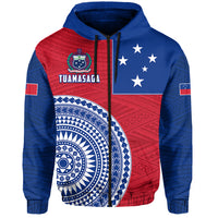 Tuamasaga Samoa Zip Hoodie Polynesian Pattern LT13 Unisex Red - Polynesian Pride