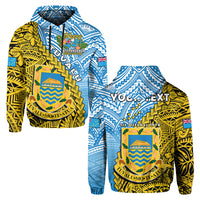 Custom Tuvalu 1978 Hoodie Happy 44th Independence Anniversary Polynesian Pattern LT14 Hoodie Yellow - Polynesian Pride