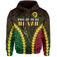 Vanuatu Indigenous Hoodie Proud To Be Ni Vanuatu Polynesian Pattern LT13 Black - Polynesian Pride