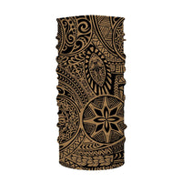 Hawaii Bandana Polynesian Hawaiian Style Tribal Tattoo Gold One Size Gold - Polynesian Pride