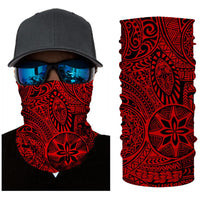 Hawaii Bandana Polynesian Hawaiian Style Tribal Tattoo Red - Polynesian Pride