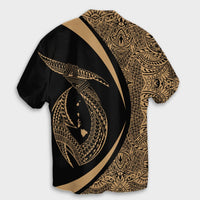 Hawaii Fish Hook Polynesian Hawaiian Shirt - Circle Style Gold - AH - Polynesian Pride