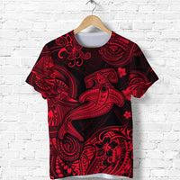Hawaii Hammer Shark Polynesian T Shirt Unique Style Red LT8 - Polynesian Pride