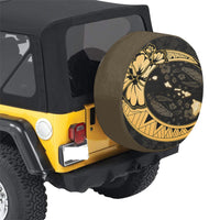 Hawaii Hibiscus Turtle Map On The Moon Spare Tire Cover AH - Polynesian Pride
