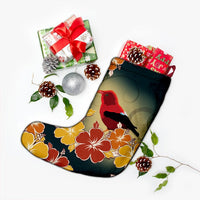Hawaii Honeycreeper Hibiscus Christmas Stocking - AH - Polynesian Pride