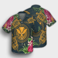Hawaii Kanaka Turtle Hibiscus Plumerian Polynesia Hawaiian Shirt - Alena Style - AH - Polynesian Pride