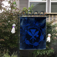 Hawaii Kanaka Turtle Hibiscus Polynesian Flag - Anthea Style Blue - AH - Polynesian Pride