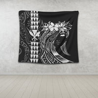 Hawaii Map Kanaka Polynesian Hula Girl Tapestry - AH - J5C - Polynesian Pride