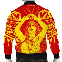 Hawaii Mauna Kea Pele Polynesian Bomber Jacket - AH - Polynesian Pride