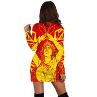 Hawaii Mauna Kea Pele Polynesian Hoodie Dress - AH - Polynesian Pride