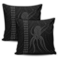 Hawaii Octopus KaKau Polynesian Pillow Covers - Gray - AH - Polynesian Pride