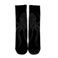 Hawaii Octopus KaKau Polynesian Crew Socks - Gray - AH - Polynesian Pride