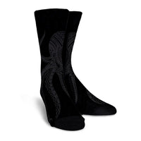 Hawaii Octopus KaKau Polynesian Crew Socks - Gray - AH - Polynesian Pride