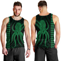 Hawaii Octopus KaKau Polynesian Tank Top - Green - AH - Polynesian Pride