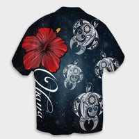 Hawaii Ohana Turtle Hibiscus Galaxy Hawaiian Shirt - AH - Polynesian Pride