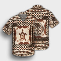 Hawaii Pattern Simple Turtle Hawaiian Shirt - AH - Polynesian Pride