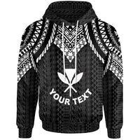 Hawaii Custom Hoodie Polynesian Armor Style Black Unisex Black - Polynesian Pride