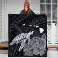 Hawaii Polynesian Hibiscus Turtle Map Premium Quilts - AH - Polynesian Pride