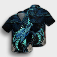 Hawaii Polynesian Honu Sea Hibiscus Hawaiian Shirt - AH - Polynesian Pride
