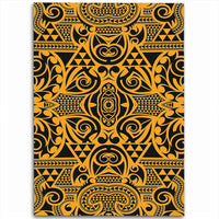 Hawaii Polynesian Kakau Turtle Old Area Rug - AH Luxurious - Polynesian Pride