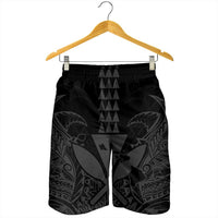 Hawaii Polynesian Kanaka Kakau Men's Shorts - Alan Style Gray - AH - Polynesian Pride