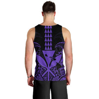 Hawaii Polynesian Kanaka Kakau Tank Top - Alan Style Purple - AH - Polynesian Pride
