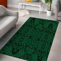 Hawaii Polynesian Lauhala Mix Green Area Rug - AH - Polynesian Pride