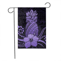 Hawaii Polynesian Pineapple Hibiscus Flag - Purple - AH - Polynesian Pride