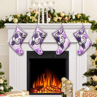 Hawaii Polynesian Plumeria Hibiscus Turtle Christmas Stocking - AH - Jack Style - Pink - Polynesian Pride