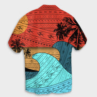 Hawaii Polynesian Sun Down Hawaiian Shirt - AH - Polynesian Pride