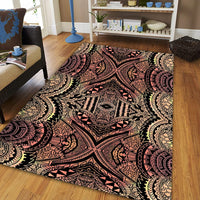 Hawaii Polynesian Symmetry Brown Area Rug - AH - Polynesian Pride