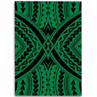 Hawaii Polynesian Tradition Green Area Rug - AH Luxurious - Polynesian Pride