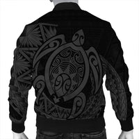 Hawaii Polynesian Turtle Bomber Jacket - Gray - AH - Polynesian Pride