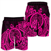 Hawaii Polynesian Turtle Men's Shorts - Pink - AH - Polynesian Pride