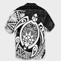 Hawaii Polynesian Turtle Hawaiian Shirt - White - AH - Polynesian Pride