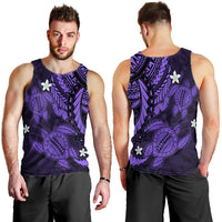 Hawaii Polynesian Turtle Hibiscus Tank Top - Purple - AH - Polynesian Pride