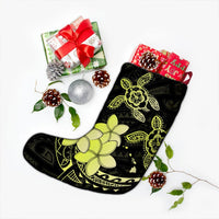 Hawaii Polynesian Turtle Plumeria Christmas Stocking - Pog Style Yellow - AH - Polynesian Pride