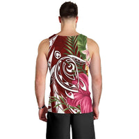 Hawaii Polynesian Turtle Tropical Hibiscus Plumeria Tank Top - Red - AH - Polynesian Pride