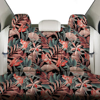 Hawaii Seamless Tropical Flower Plant Leaf Pattern Background Retro Botanical Style Back Seat Cover - Polynesian Pride