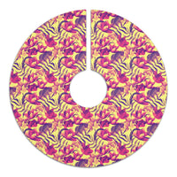 Hawaii Seamless Tropical Flower Plant Pattern Background Tree Skirt - Polynesian Pride