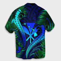 Hawaii Shark Polynesian Tropical Hawaiian Shirt - Blue - AH - Polynesian Pride